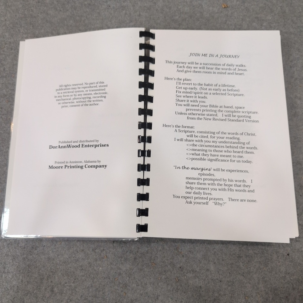 Logia Words of Jesus Sermon on the Mount Woodfin Kirk Grove Signed Devotional - Picture 3 of 3
